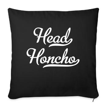 Head Honcho - Sofakissenbezug 45 x 45 cm - Schwarz - Vorne