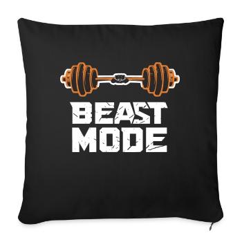 BEAST MOD GYM - Sofa pillowcase 17,3'' x 17,3'' (45 x 45 cm) - black - Front
