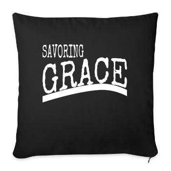 sayings beauty joke birthday present gourmet happy - Sofa pillowcase 17,3'' x 17,3'' (45 x 45 cm) - black - Front