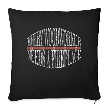 Carpenter Quotes Tshirts Carpenter Joke Hobbyists - Sofa pillowcase 17,3'' x 17,3'' (45 x 45 cm) - black - Front