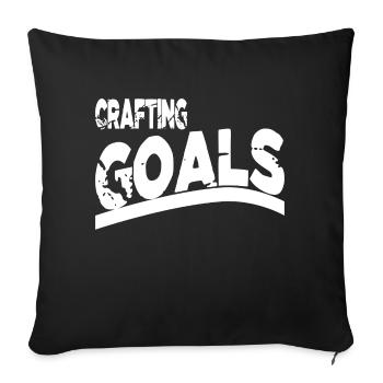 statement competition goal funny quote imagination - Sofakissenbezug 45 x 45 cm - Schwarz - Vorne