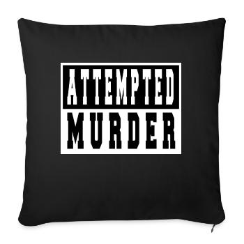 films livre citations meilleur humour présent - Housse de coussin décorative 45 x 45 cm - noir - Devant