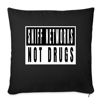 bday hacking computer hack the box statement fun - Sofa pillowcase 17,3'' x 17,3'' (45 x 45 cm) - black - Front