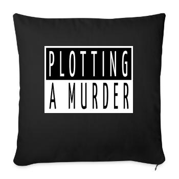 blogger drive article funny quote fun literature - Sofa pillowcase 17,3'' x 17,3'' (45 x 45 cm) - black - Front