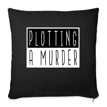 costume coffeecups gift awesome bicycle - Sofa pillowcase 17,3'' x 17,3'' (45 x 45 cm) - black - Front