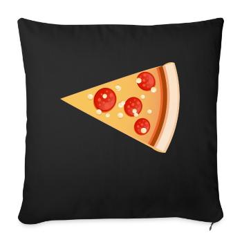 Pizza kid Pizza slice - Sofakissenbezug 45 x 45 cm - Schwarz - Vorne
