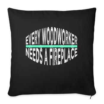 Arboriculture A Carpenters Prayer Tshirts Humor - Sofa pillowcase 17,3'' x 17,3'' (45 x 45 cm) - black - Front