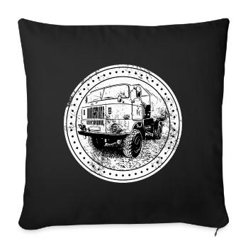 W50 Lkw - Sofakissenbezug 45 x 45 cm - Schwarz - Vorne