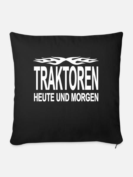 Traktor - Sofakissenbezug 45 x 45 cm - Schwarz