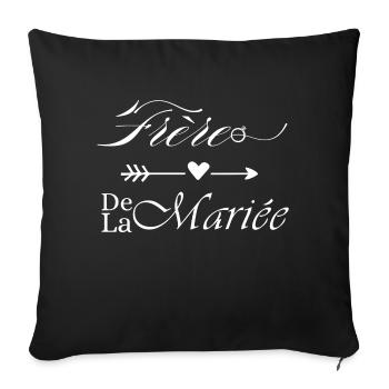 Brother of the Bride - Sofa pillowcase 17,3'' x 17,3'' (45 x 45 cm) - black - Front