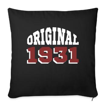 Original 1931 - Housse de coussin décorative 45 x 45 cm - noir - Devant