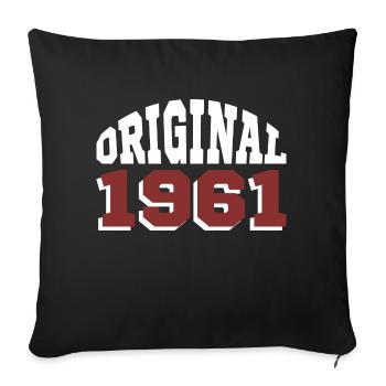 Original 1961 - Housse de coussin décorative 45 x 45 cm - noir - Devant