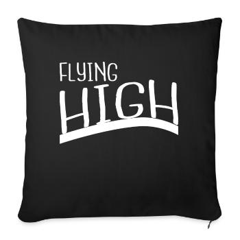 flight training aircraft technology present idea - Sofa pillowcase 17,3'' x 17,3'' (45 x 45 cm) - black - Front