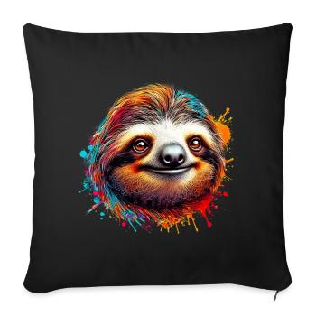 Paresse - Housse de coussin décorative 45 x 45 cm - noir - Devant