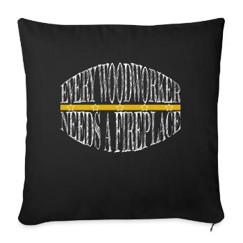 felling fun sayings funny sayings love - Sofa pillowcase 17,3'' x 17,3'' (45 x 45 cm) - black - Front