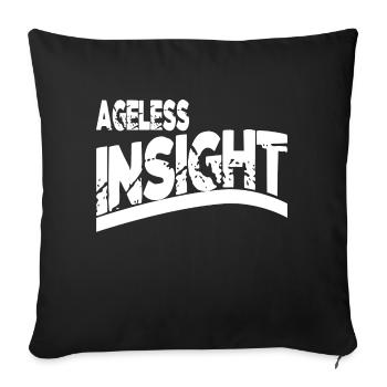 wisdom traditions funny quote geek wisdom quotes - Sofa pillowcase 17,3'' x 17,3'' (45 x 45 cm) - black - Front