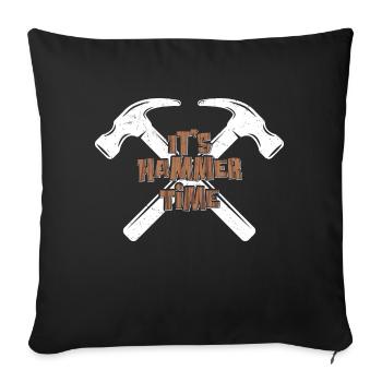 Carpentry Beat - Hammer Time Is Here - Sofakissenbezug 45 x 45 cm - Schwarz - Vorne