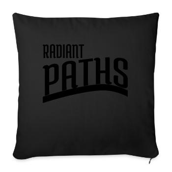 idée cadeau citation humour présent idée déclaration heureux - Housse de coussin décorative 45 x 45 cm - noir - Devant