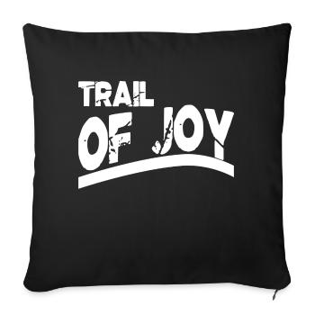 Déclaration de plaisir du vélo de cross-country - Housse de coussin décorative 45 x 45 cm - noir - Devant