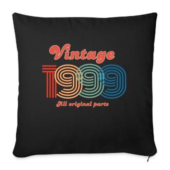 Vintage 1999 all original parts - Housse de coussin décorative 45 x 45 cm - noir - Devant