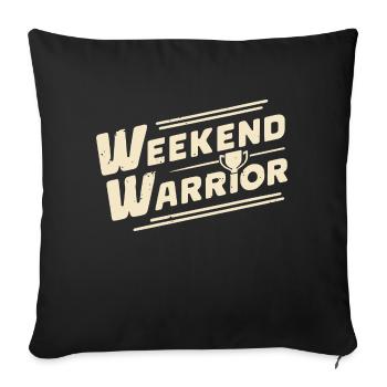 WEEKEND WARRIOR - Sofa pillowcase 17,3'' x 17,3'' (45 x 45 cm) - black - Front