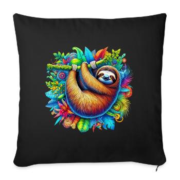 Paresse - Housse de coussin décorative 45 x 45 cm - noir - Devant