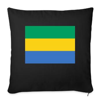Gabon - Sofa pillowcase 17,3'' x 17,3'' (45 x 45 cm) - black - Front