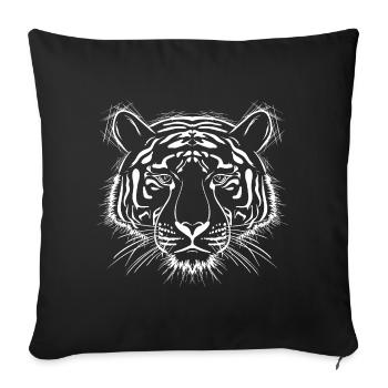 Tigre - Housse de coussin décorative 45 x 45 cm - noir - Devant