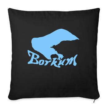 Bokum Tattoo - Sofa pillowcase 17,3'' x 17,3'' (45 x 45 cm) - black - Front