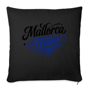 Mallorca Team - Sofa pillowcase 17,3'' x 17,3'' (45 x 45 cm) - black - Front