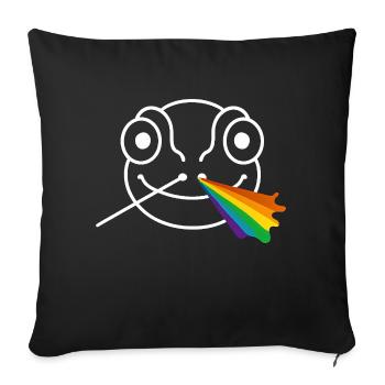 Prisme caméléon - Housse de coussin décorative 45 x 45 cm - noir - Devant