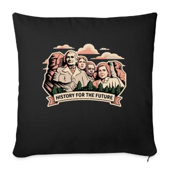 GESCHICHTE FÜR DIE ZUKUNFT - Sofakissenbezug 45 x 45 cm - Schwarz - Vorne