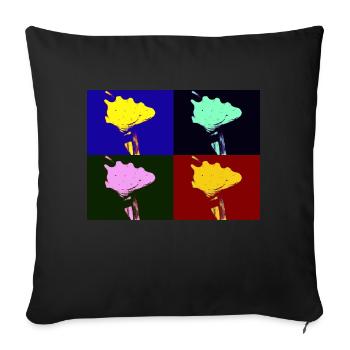 Shell Imagination - Sofakissenbezug 45 x 45 cm - Schwarz - Vorne