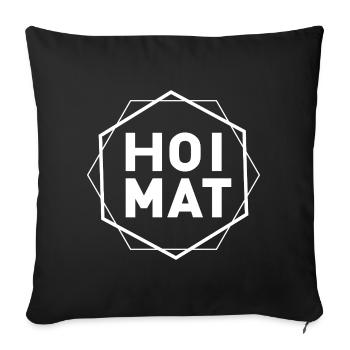 Hoimat Geometric Emblem - Sofa pillowcase 17,3'' x 17,3'' (45 x 45 cm) - black - Front