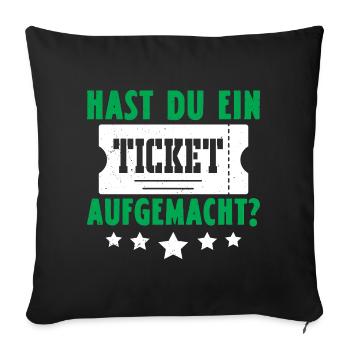 Science Coder DID YOU OPEN A TICKET FUNNY - Sofa pillowcase 17,3'' x 17,3'' (45 x 45 cm) - black - Front