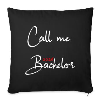 Licence 2026 Remise des diplômes - Housse de coussin décorative 45 x 45 cm - noir - Devant