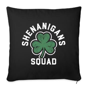 Équipe de Chicanements Shamrock Tee - Housse de coussin décorative 45 x 45 cm - noir - Devant