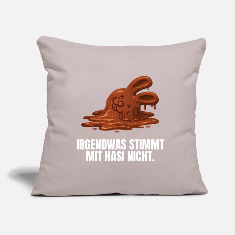 Something's wrong with bunny Easter Sofa pillowcase 17,3'' x 17,3'' (45 x 45 cm)