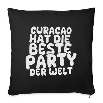 Feiern Curacao - Sofakissenbezug 45 x 45 cm - Schwarz - Vorne