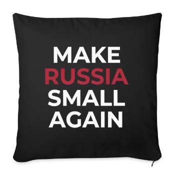 Macht Russland wieder klein - Sofakissenbezug 45 x 45 cm - Schwarz - Vorne