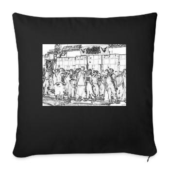 Soundsystem 2 - Sofakissenbezug 45 x 45 cm - Schwarz - Vorne