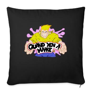 Quand yen a marre - Housse de coussin décorative 45 x 45 cm - noir - Devant