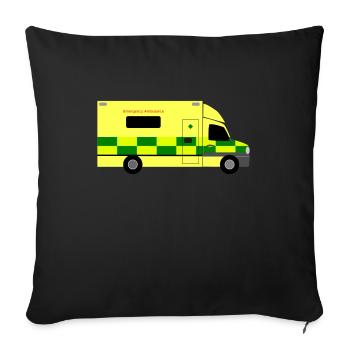 doc23 - Sofa pillowcase 17,3'' x 17,3'' (45 x 45 cm) - black - Front