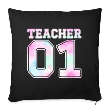 Teacher 01 - Sofakissenbezug 45 x 45 cm - Schwarz - Vorne