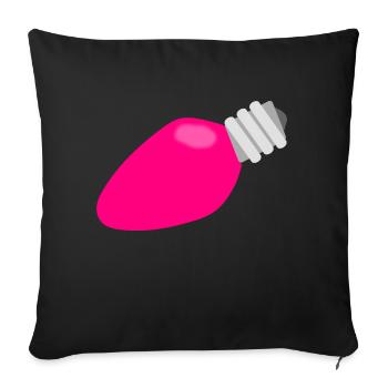christmas winter reindeer santa claus ugly chr - Sofa pillowcase 17,3'' x 17,3'' (45 x 45 cm) - black - Front