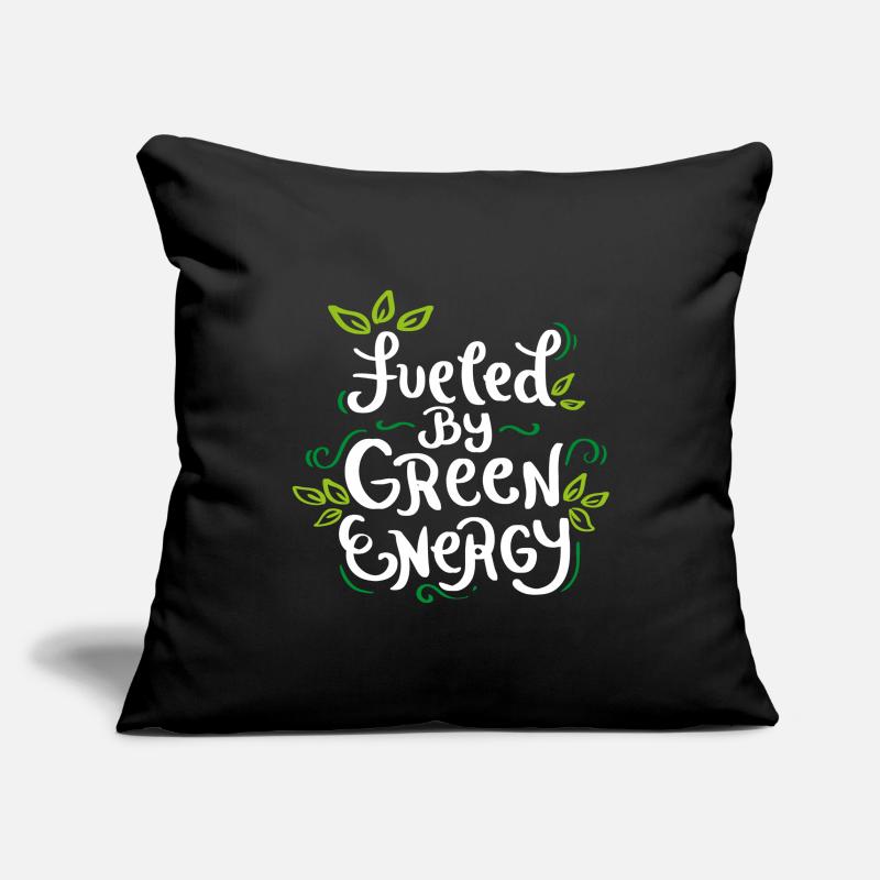 Getankt durch grünes Energie-Geschenk Sofakissenbezug 45 x 45 cm