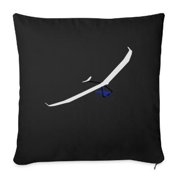 Hangglider Atos - Sofa pillowcase 17,3'' x 17,3'' (45 x 45 cm) - black - Front