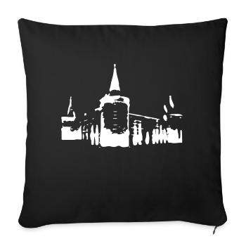 CHÂTEAU HELMOND - Housse de coussin décorative 45 x 45 cm - noir - Devant