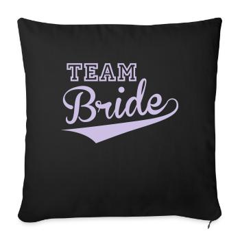 Bride Crew - Sofakissenbezug 45 x 45 cm - Schwarz - Vorne