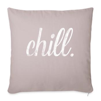 Chiller Chill Hipster Shirt Gift - Sofa pillowcase 17,3'' x 17,3'' (45 x 45 cm) - light taupe - Front